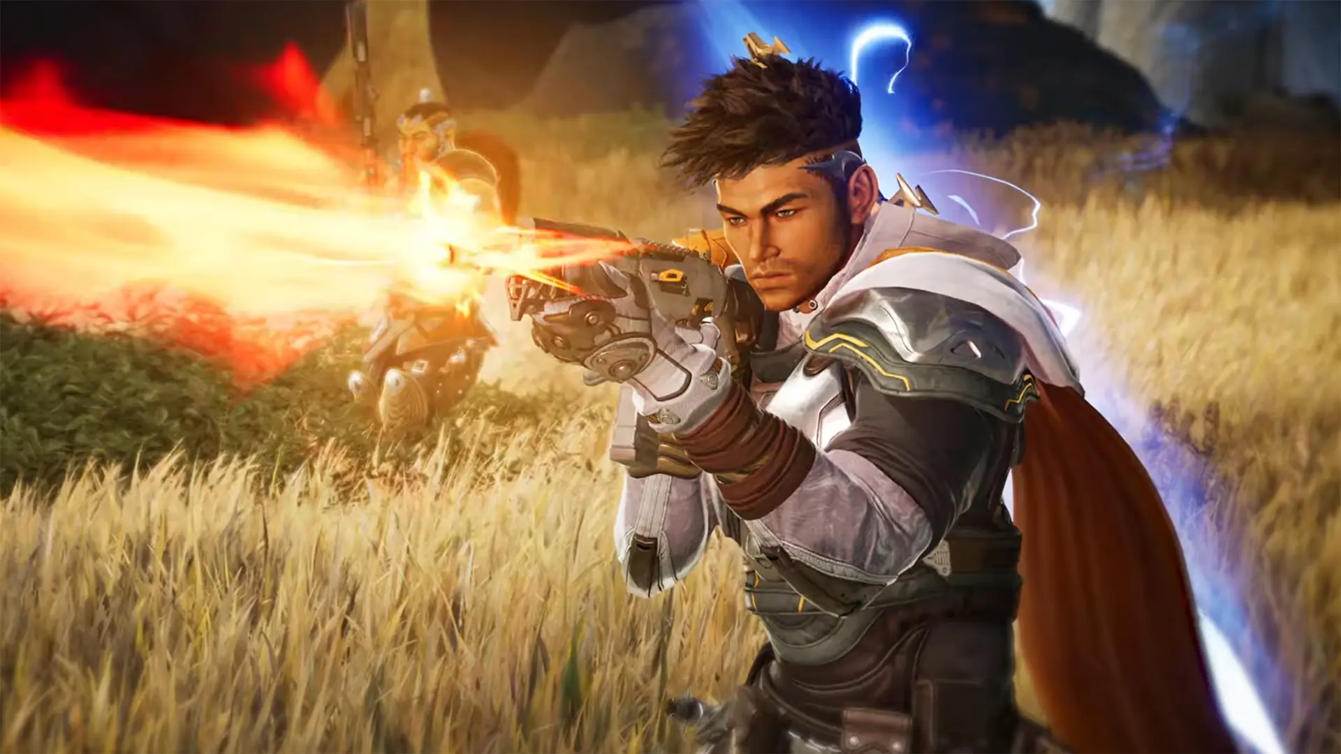 Highguard character firing a weapon